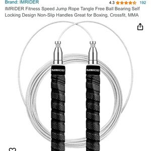 Brand new, never used black speed rope.